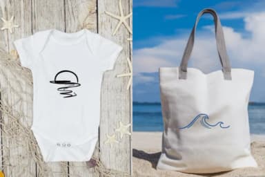 Summer Wave Line Art by Bee Piyanuch — Dingbats Font — thumbnail 5