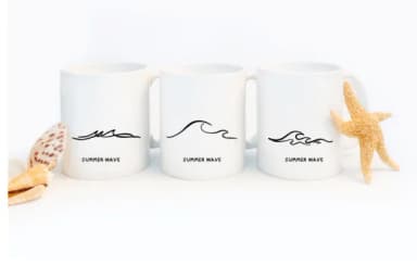 Summer Wave Line Art by Bee Piyanuch — Dingbats Font — thumbnail 8