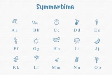 Summertime by Sontaya — Dingbats Font — thumbnail 2