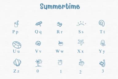 Summertime by Sontaya — Dingbats Font — thumbnail 3