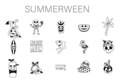 Summerween Dingbats by Illustration Ink — Dingbats Font — thumbnail 1