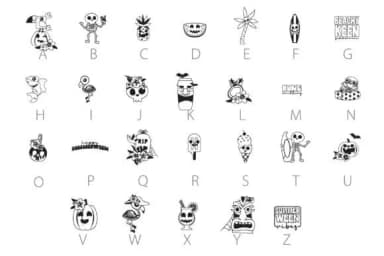 Summerween Dingbats by Illustration Ink — Dingbats Font — thumbnail 2