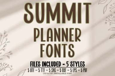 Summit Planner Bundle by TonisArtStudio — Slab Serif Font — thumbnail 2