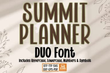 Summit Planner Bundle by TonisArtStudio — Slab Serif Font — thumbnail 3
