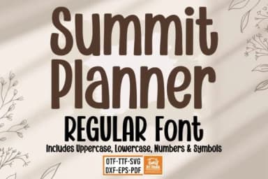 Summit Planner Bundle by TonisArtStudio — Slab Serif Font — thumbnail 5