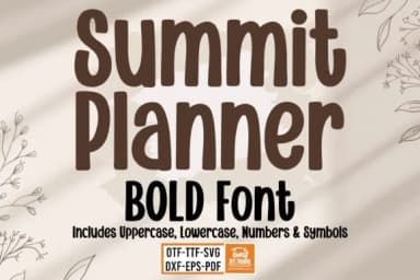 Summit Planner Bundle by TonisArtStudio — Slab Serif Font — thumbnail 7