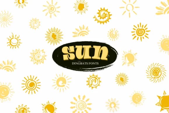 Sun by Suphitchaya — Dingbats Font