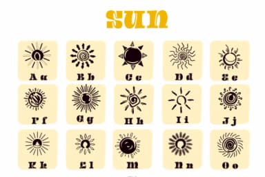 Sun by Suphitchaya — Dingbats Font — thumbnail 2