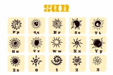 Sun by Suphitchaya — Dingbats Font — thumbnail 3