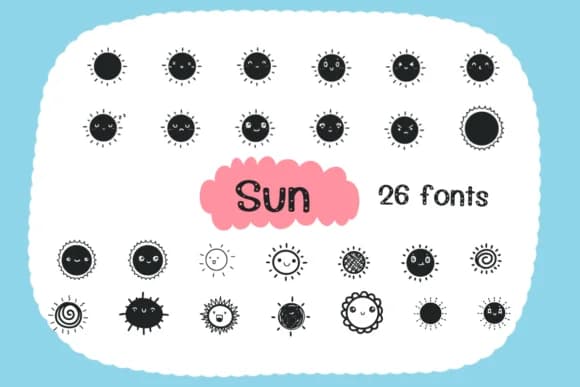 Sun by Foam-Design Store — Dingbats Font