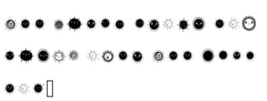 Sun by Foam-Design Store — Dingbats Font — thumbnail 4