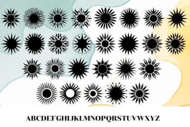 Sun by MOMAT THIRTYONE — Dingbats Font — thumbnail 2
