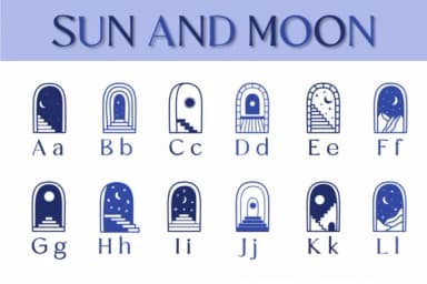 Sun and Moon by Chonada — Dingbats Font — thumbnail 2