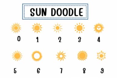 Sun Doodle by PraewDesigns — Dingbats Font — thumbnail 4
