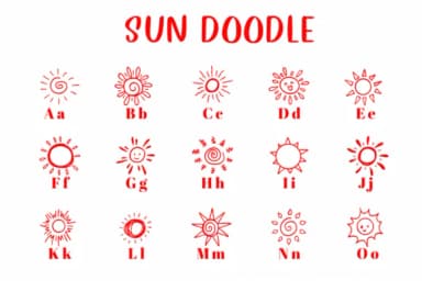 Sun Doodle by CHANOK — Dingbats Font — thumbnail 2