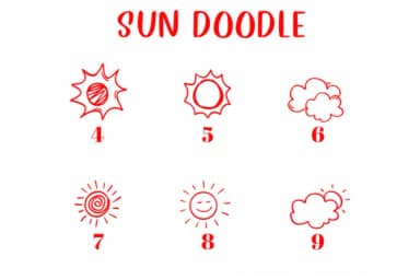 Sun Doodle by CHANOK — Dingbats Font — thumbnail 4
