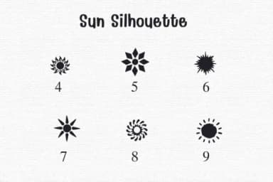 Sun Silhouette by Sontaya — Dingbats Font — thumbnail 4