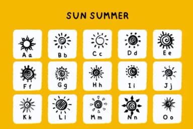 Sun Summer by Bee piyanuch — Dingbats Font — thumbnail 5
