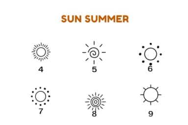 Sun Summer by Nun Sukhwan — Dingbats Font — thumbnail 7