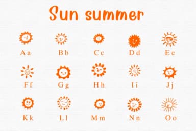 Sun Summer by Sontaya — Dingbats Font — thumbnail 2