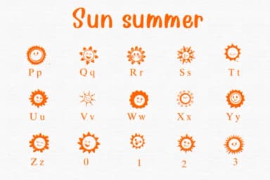 Sun Summer by Sontaya — Dingbats Font — thumbnail 3