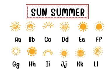 Sun Summer by PraewDesigns — Dingbats Font — thumbnail 2