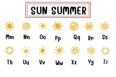 Sun Summer by PraewDesigns — Dingbats Font — thumbnail 3