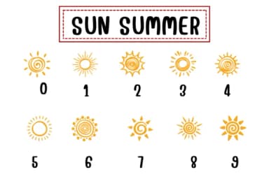 Sun Summer by PraewDesigns — Dingbats Font — thumbnail 4