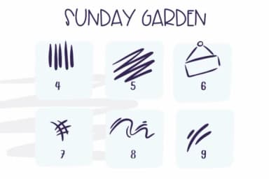 Sunday Garden by Sirinart — Dingbats Font — thumbnail 4