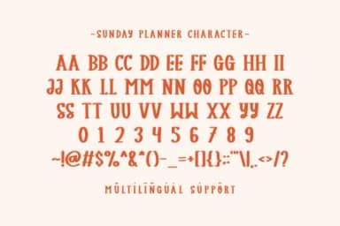 Sunday Planner by CraftedType Studio — Slab Serif Font — thumbnail 3