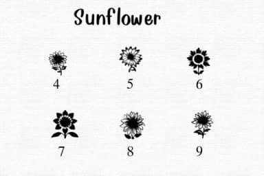 Sunflower by Nongyao — Dingbats Font — thumbnail 4