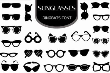 Sunglasses by Heartcraft Atelier — Dingbats Font — thumbnail 1
