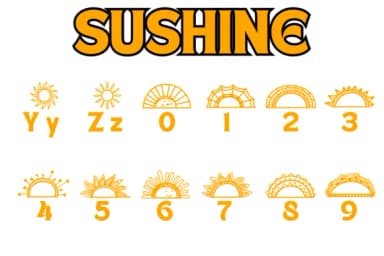 Sunshine by Chonada — Dingbats Font — thumbnail 4