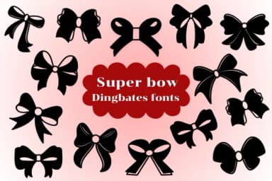 Super Bow by Natchuta — Dingbats Font — thumbnail 1