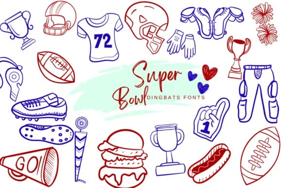 Super Bowl by Suphitchaya — Dingbats Font