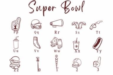 Super Bowl by Suphitchaya — Dingbats Font — thumbnail 3