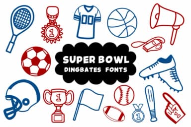 Super Bowl by Natchuta — Dingbats Font — thumbnail 1