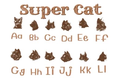 Super Cat by KinnareeART — Dingbats Font — thumbnail 2