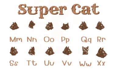 Super Cat by KinnareeART — Dingbats Font — thumbnail 3