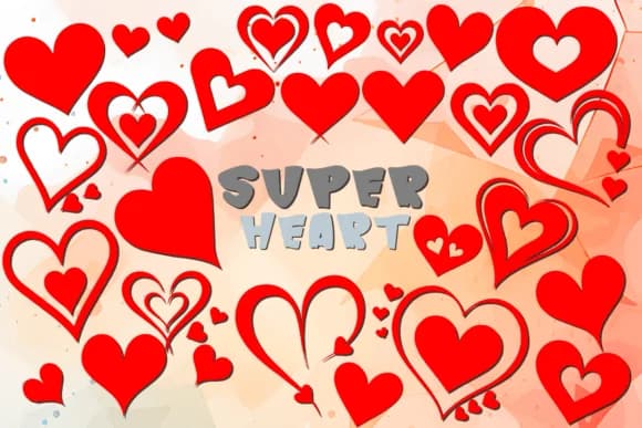 Super Heart by MOMAT THIRTYONE — Dingbats Font