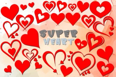 Super Heart by MOMAT THIRTYONE — Dingbats Font — thumbnail 1
