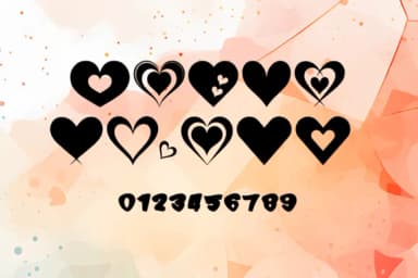 Super Heart by MOMAT THIRTYONE — Dingbats Font — thumbnail 3