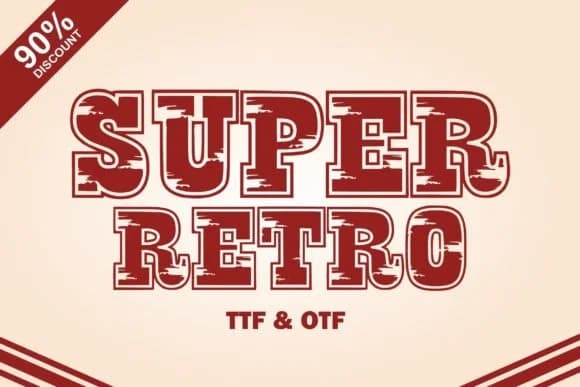 Super Retro by anamalmusyaffaCreative — Slab Serif Font