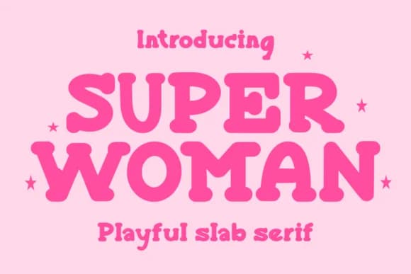 Super Woman by Funtype Co. — Slab Serif Font