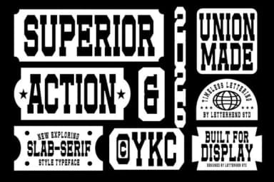 Superior Actioned by letterhend — Slab Serif Font — thumbnail 5