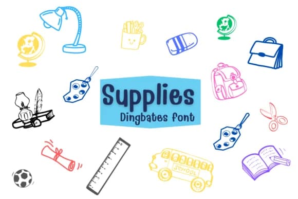Supplies by KinnareeART — Dingbats Font
