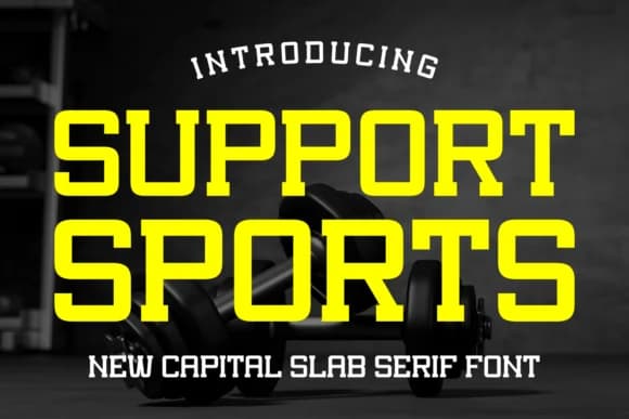 Support Sports by Riman (7NTypes) — Slab Serif Font