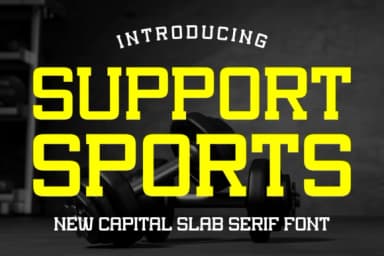 Support Sports by Riman (7NTypes) — Slab Serif Font — thumbnail 1