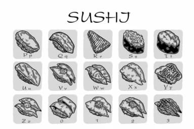 Sushi by Suphitchaya — Dingbats Font — thumbnail 3