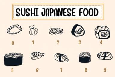 Sushi Japanese Food by PraewDesigns — Dingbats Font — thumbnail 4